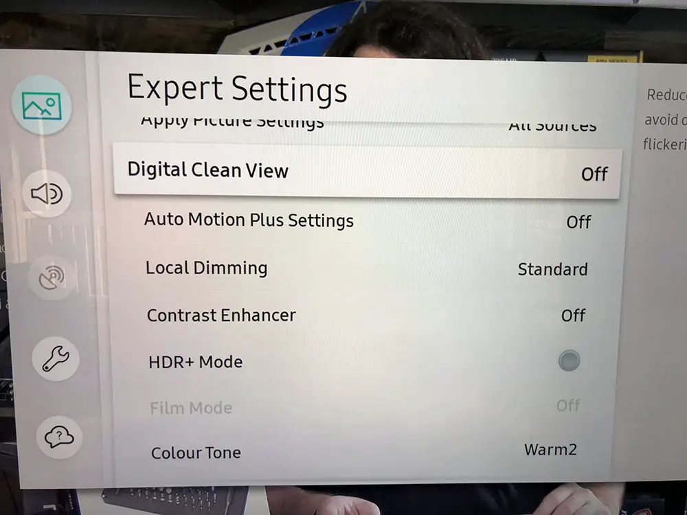 SAMSUNG Q9FN settings