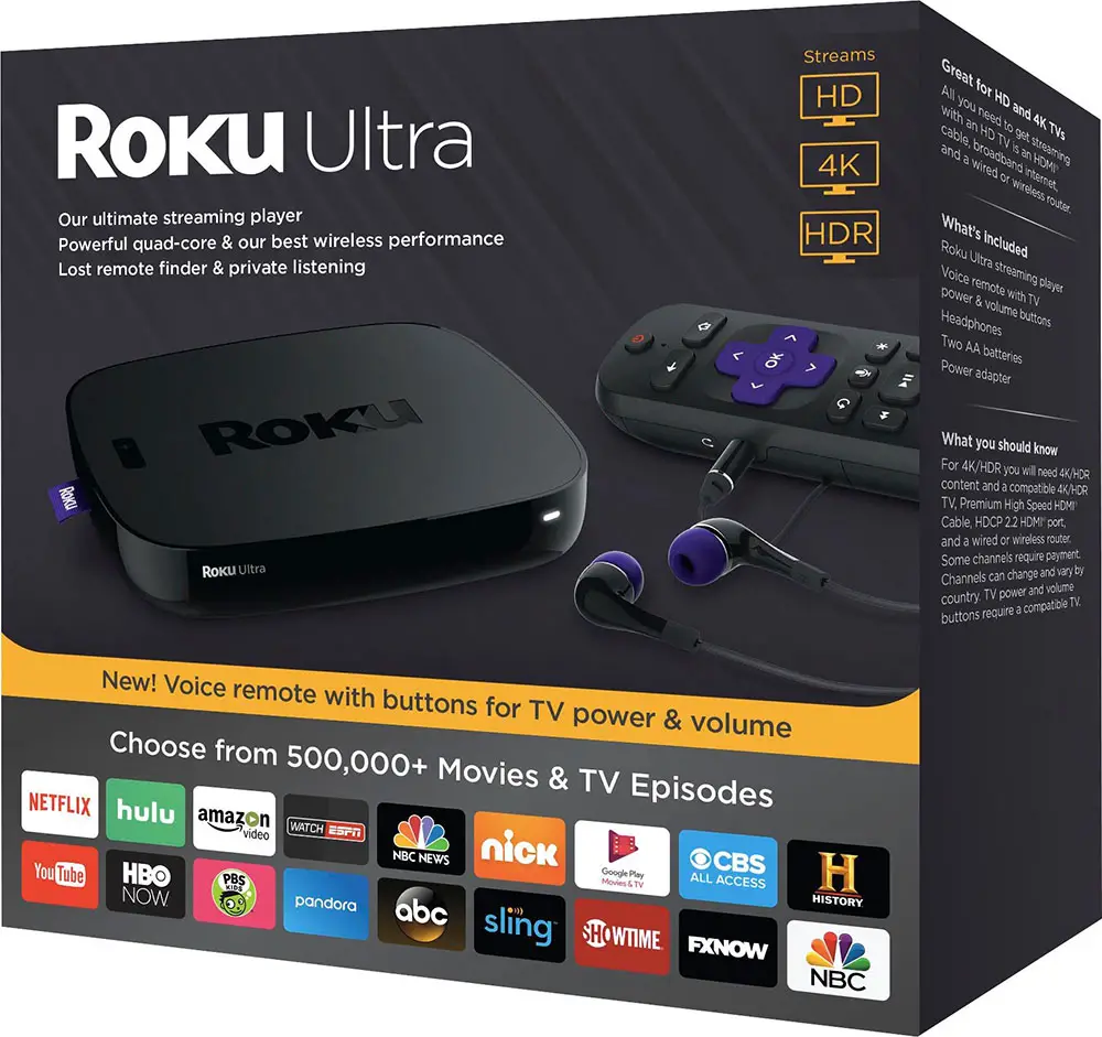 Roku Ultra 2017 box