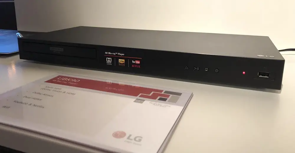  LG UBK90 4K Ultra-HD Blu-ray Player with Dolby Vision (2018) :  Electronics