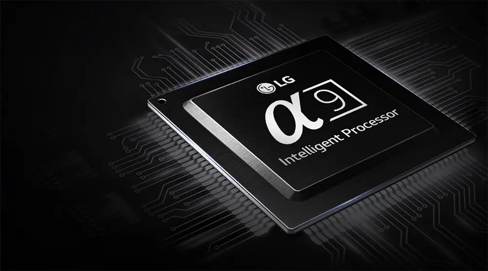 LG E8 OLED a9 processor