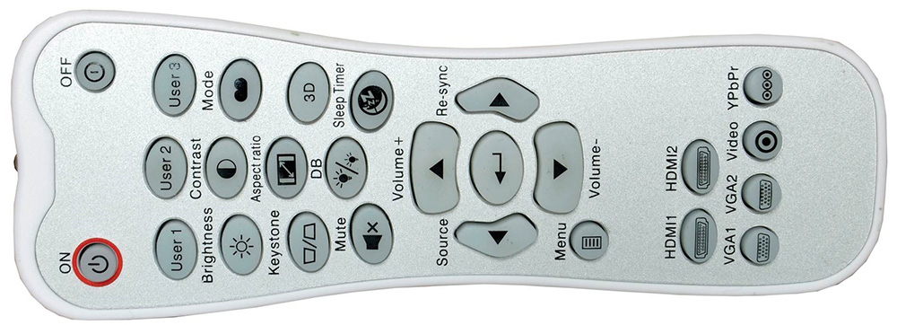 Optoma UHD50 remote