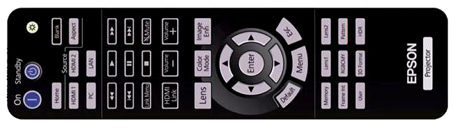 EPSON 5050UB remote