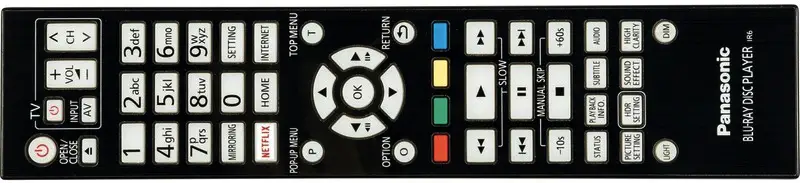 Panasonic DP-UB9000 remote