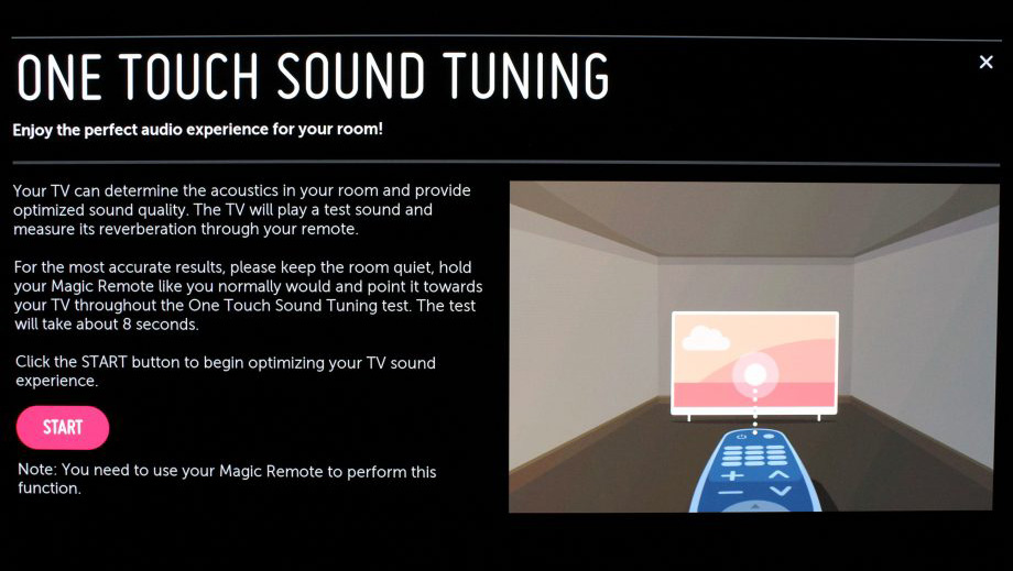 LG One Touch Sound Tuning
