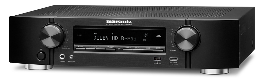 2019 Model Bluetooth and HEOS Alexa Compatible Dolby TrueHD and DTS-HD Master Audio Marantz NR1510 UHD AV Receiver Stream Music via Wi-Fi Slim 5.2 Channel Home Theater Amplifier 