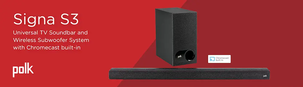 soundbar polk audio signa s3 chromecast bluetooth