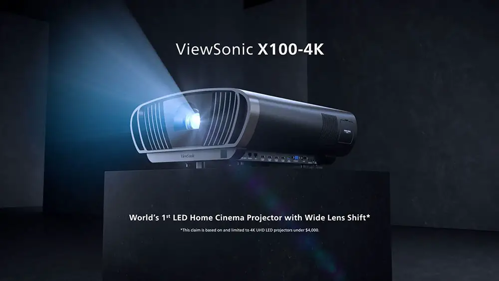 ViewSonic X100-4K Review (4K LED DLP Projector) | HME