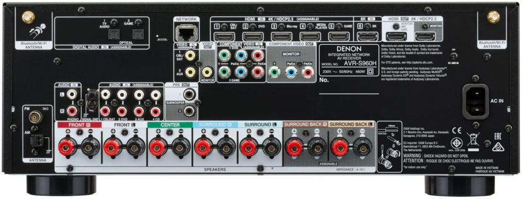 Denon AVR-S960H Review (7.2 CH 8K AV Receiver)