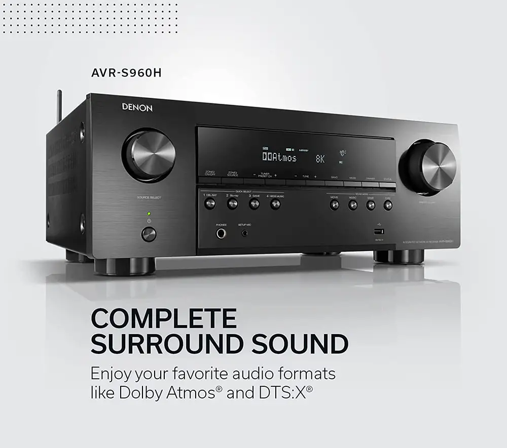 Denon AVR-S960H Review (7.2 CH 8K AV Receiver)