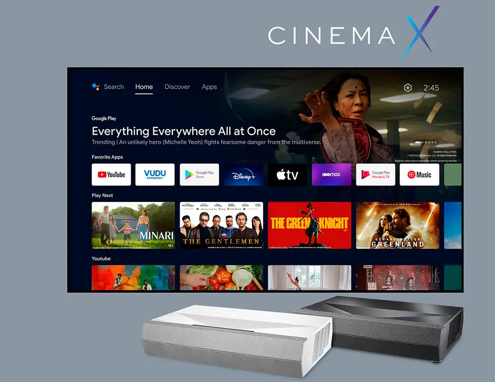 Optoma CinemaX D2 Smart Review (4K UST Laser Projector)