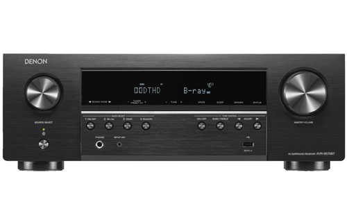 Denon AVR-S570BT 5.2 Channel AV Receiver - 8K HD Audio & Video Receiver,  Enhanced Gaming Experience, Wireless Streaming via Built-in Bluetooth, (4)  8K HDMI Inputs - Certified Refurbished by DENON 