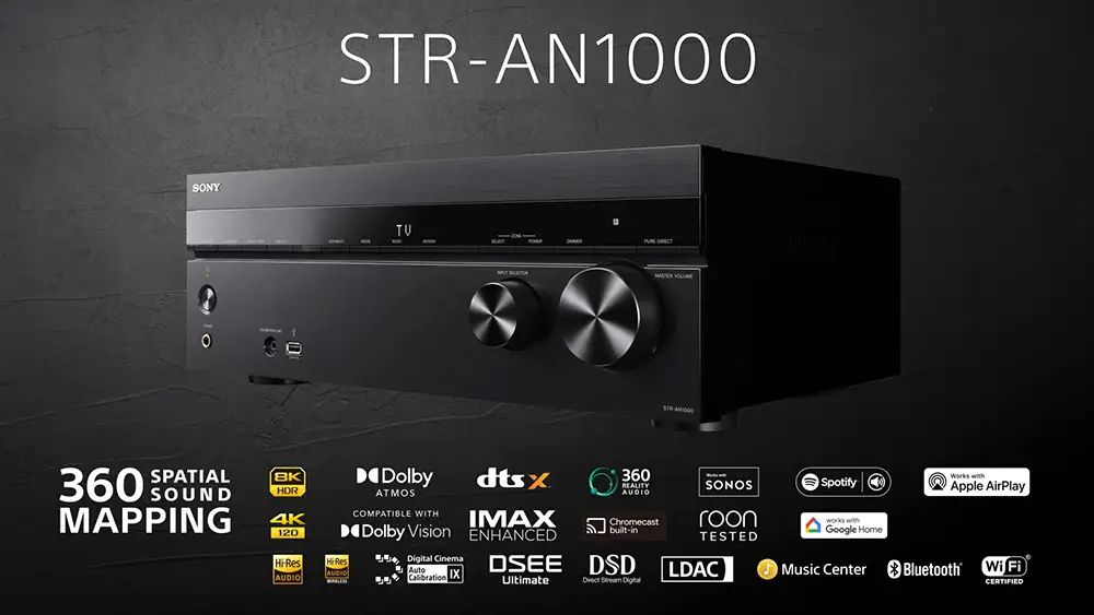 Sony STR-AN1000 Review (7.2 CH 8K AV Receiver)